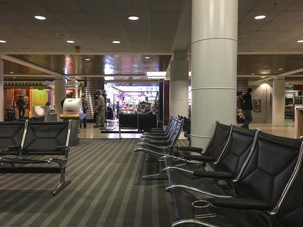 Concourse B seating area