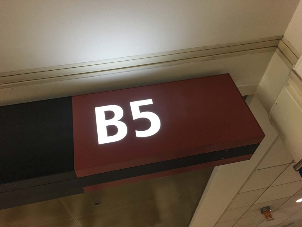 Gate B5 concourse B Seattle Tacoma airport
