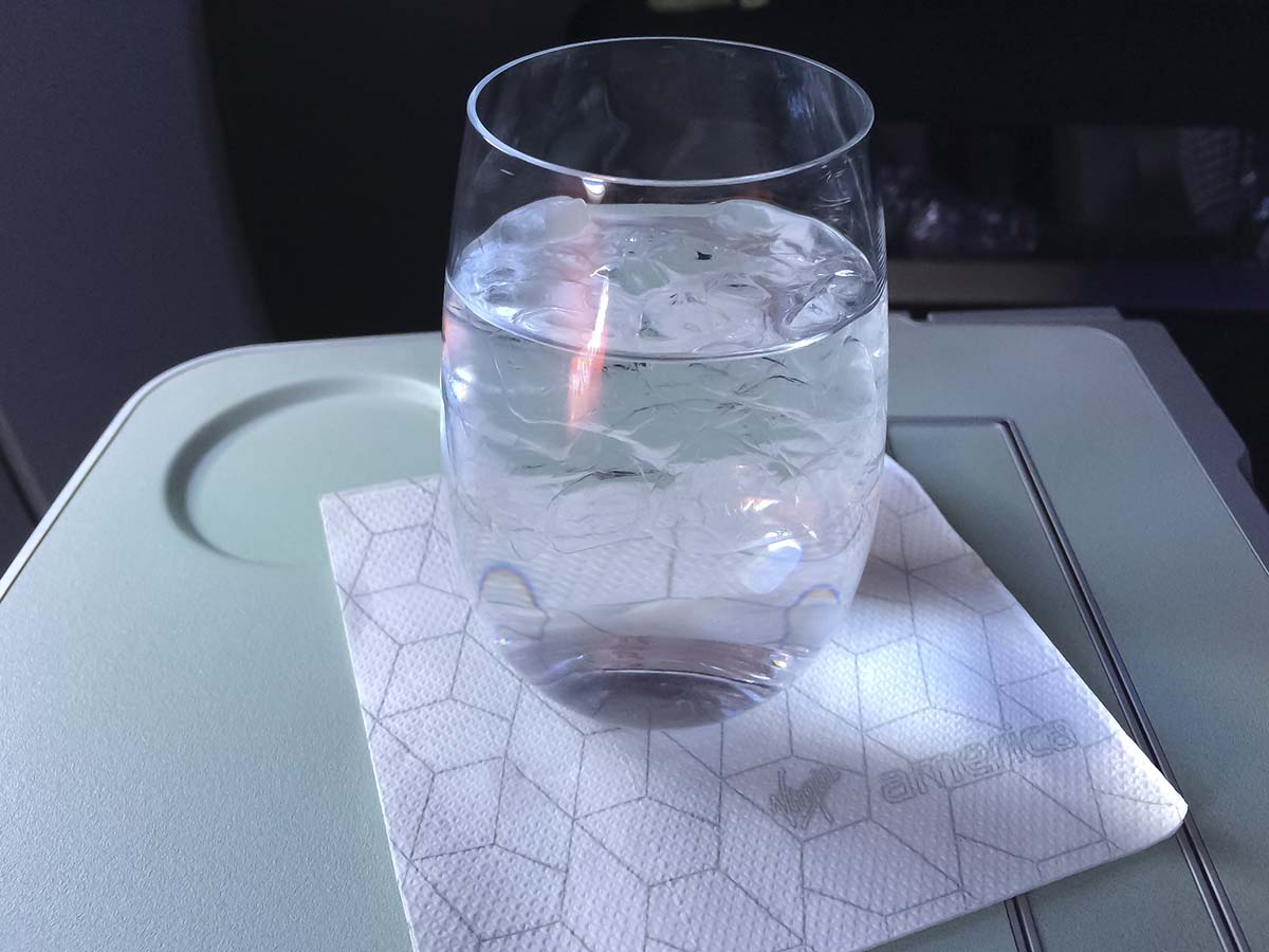 Virgin America A319 first class drink