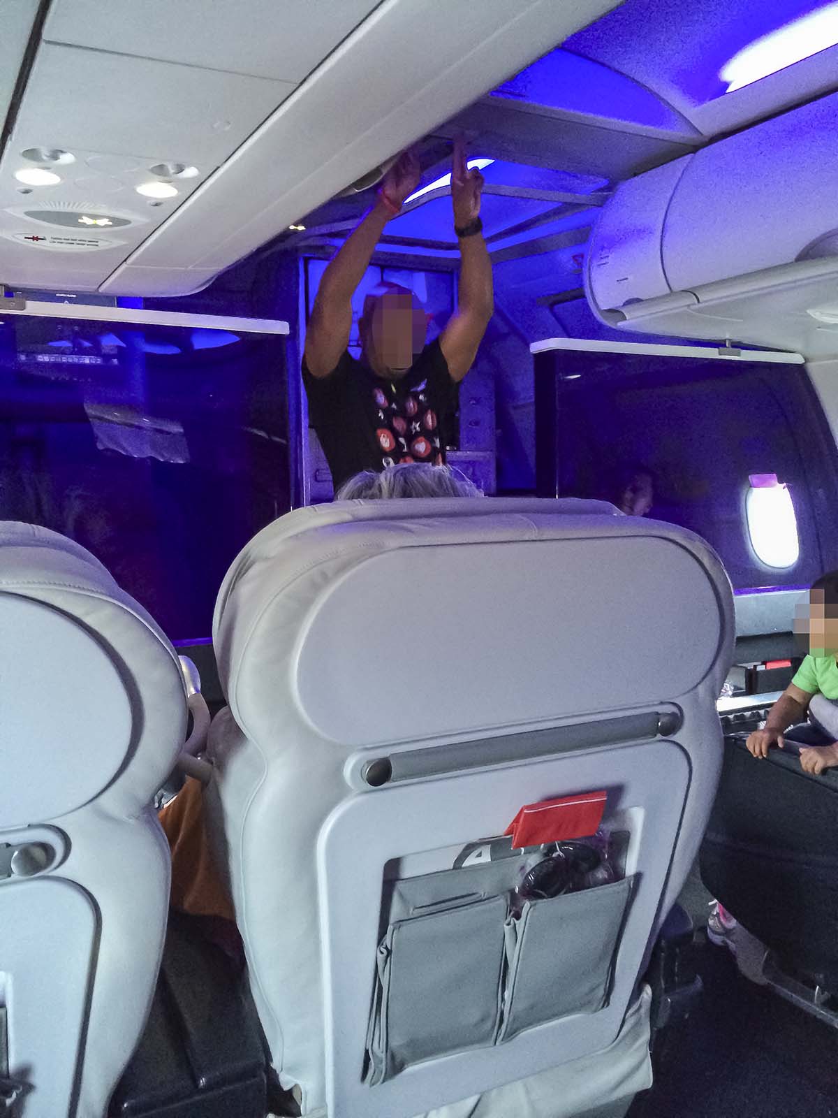 Virgin america first class live safety demo