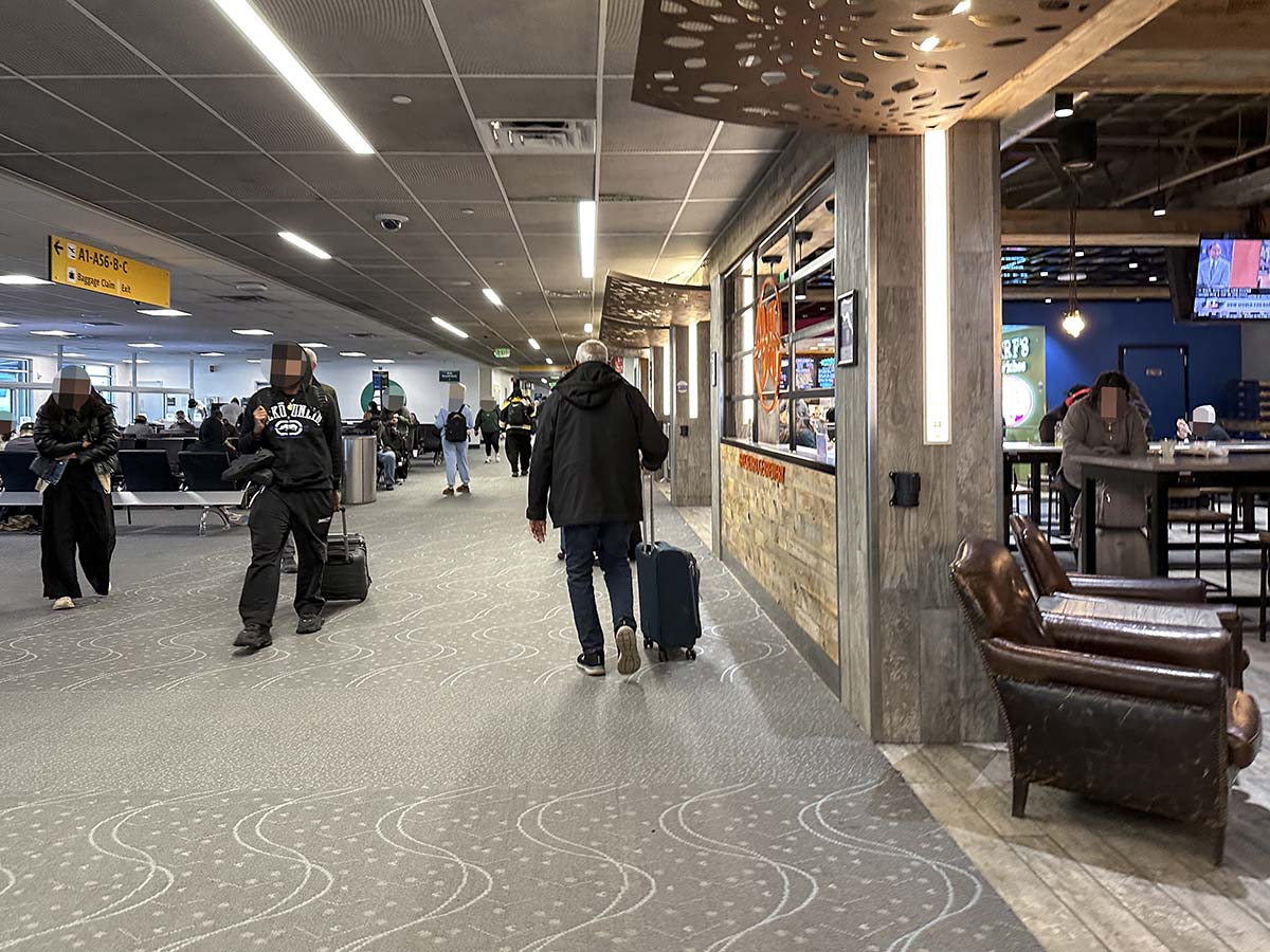 Frontier Airlines gates concourse A Denver International Airport