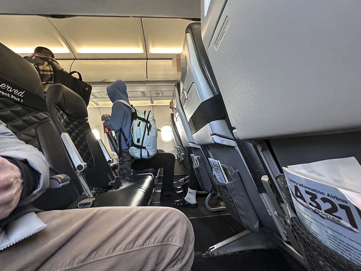 Frontier Airlines A321 UpFront Plus row 2